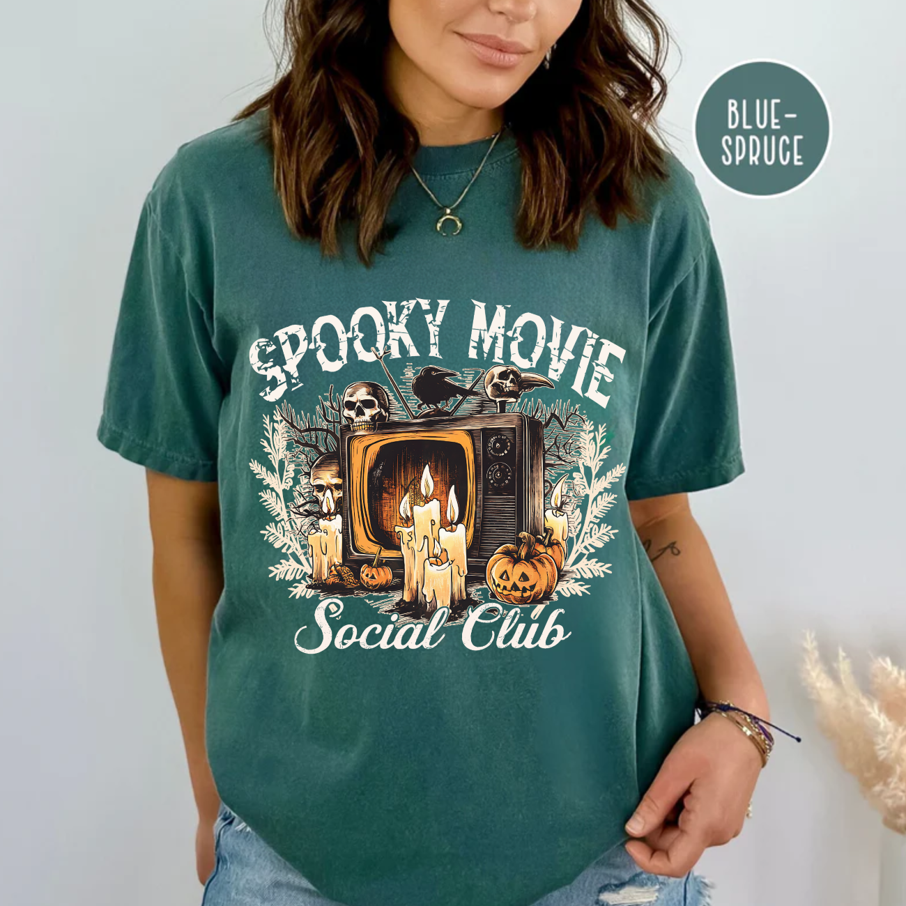 Spooky Movie Social Club Comfort Color Tee