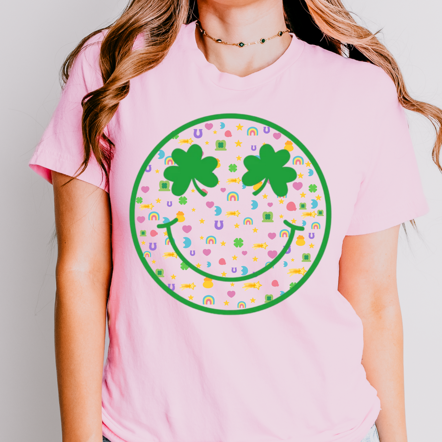 St. Patrick's Day Smiling Face Shirt, St. Patrick's Day Shirt, St. Patrick's Tee Youth & Adult