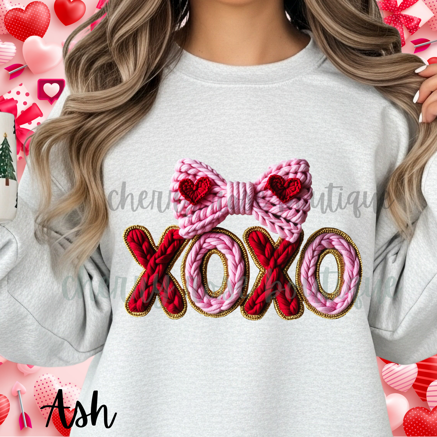 XOXO Hugs and Kisses Valentine's Day Sweatshirt