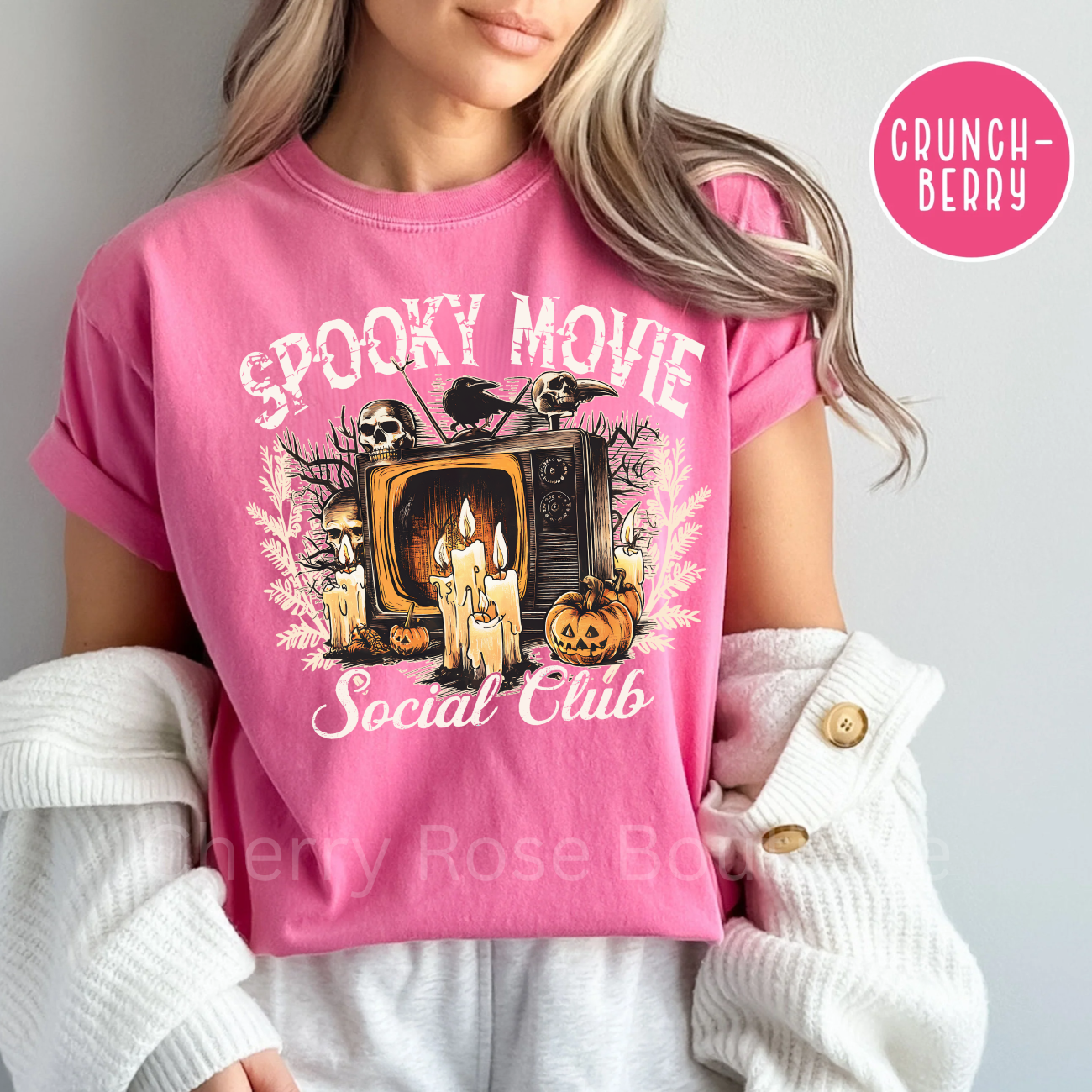 Spooky Movie Social Club Comfort Color Tee