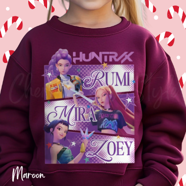 Huntrix K-Pop Sweatshirt-Youth Size