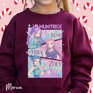 Huntrix K-Pop Sweatshirt-Youth Size