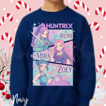 Huntrix K-Pop Sweatshirt-Youth Size