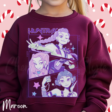 Huntrix K-Pop Sweatshirt-Youth Size