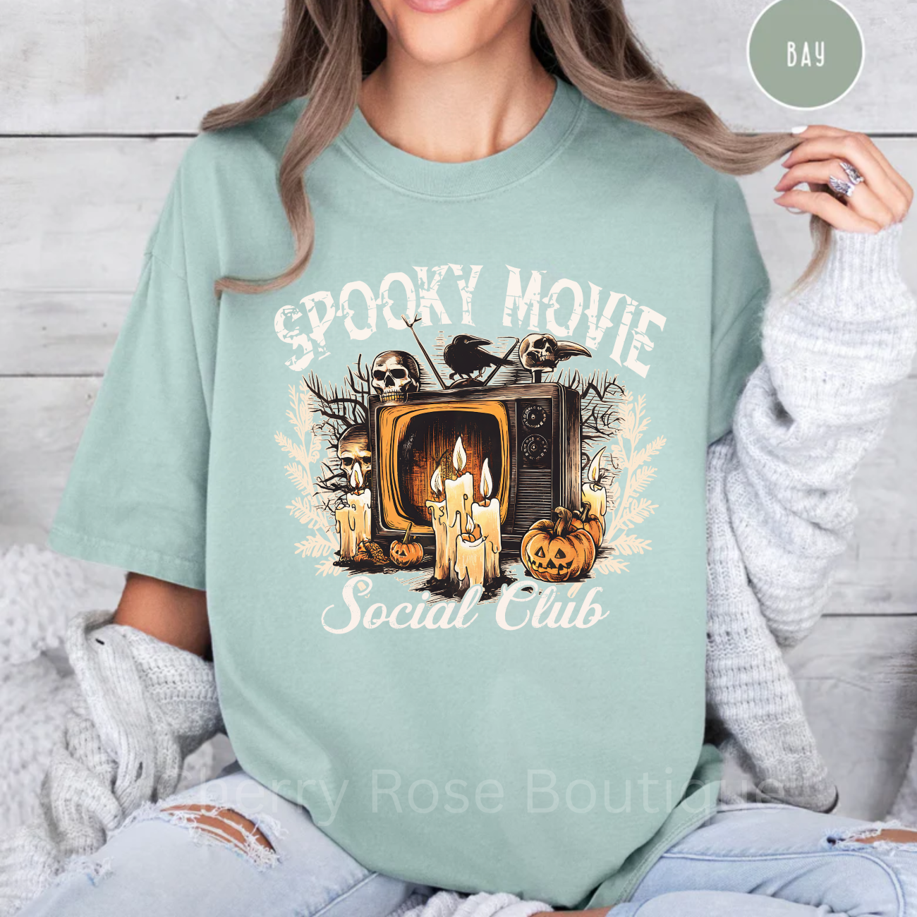 Spooky Movie Social Club Comfort Color Tee