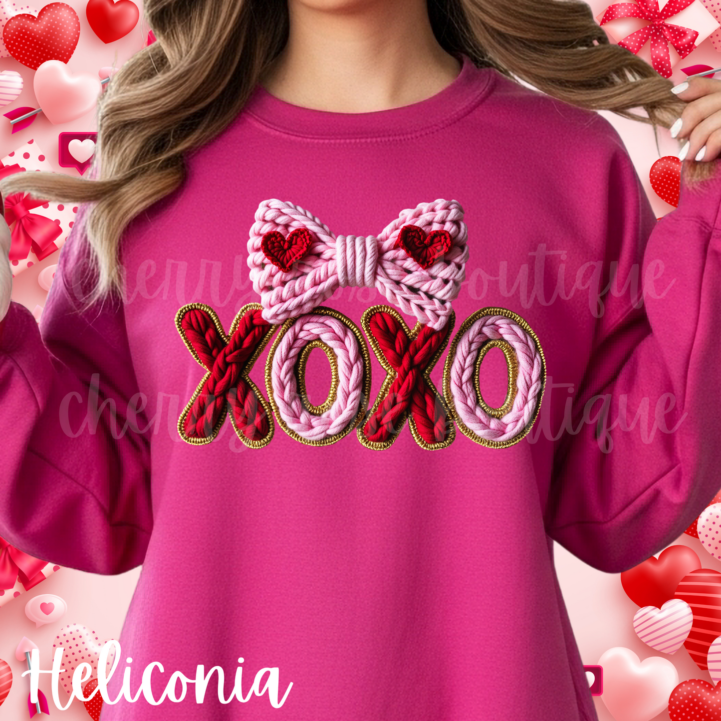 XOXO Hugs and Kisses Valentine's Day Sweatshirt