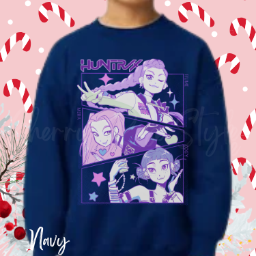 Huntrix K-Pop Sweatshirt-Youth Size