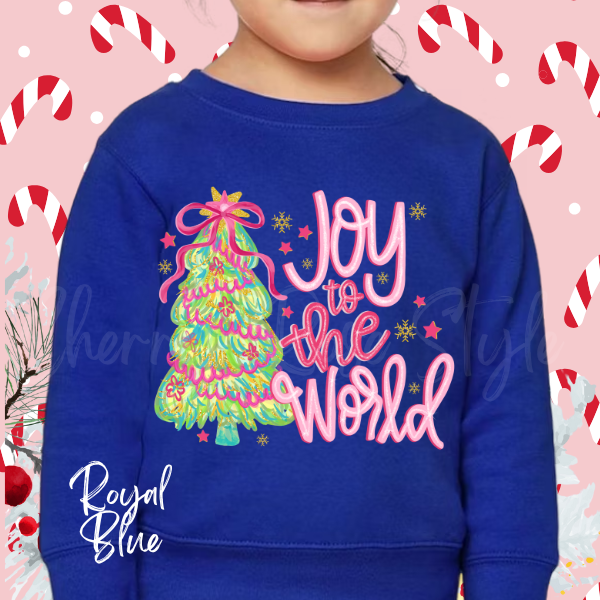 Joy to the World Christmas Holiday Sweatshirt, Youth & Adult