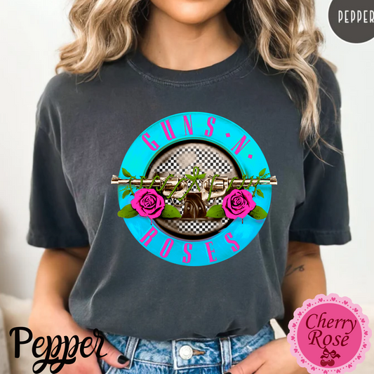 Guns N Roses Tshirt 80' Rock Band Tee