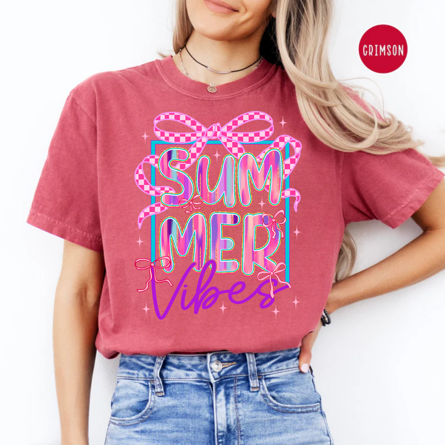 Summer Vibes T-Shirt, Summer Coquette Shirt, Comfort Color Tee's