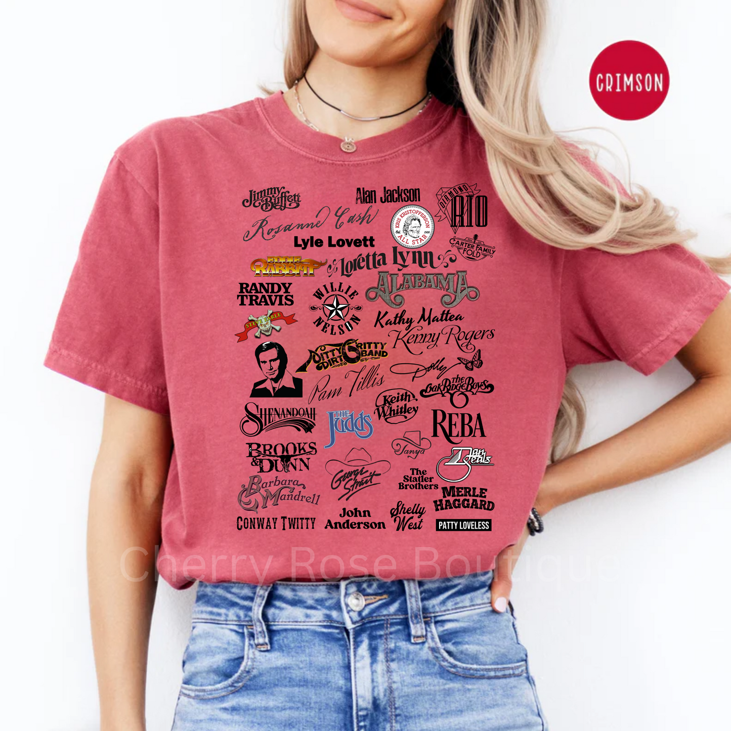 80's Country Bands Comfort Color Tee