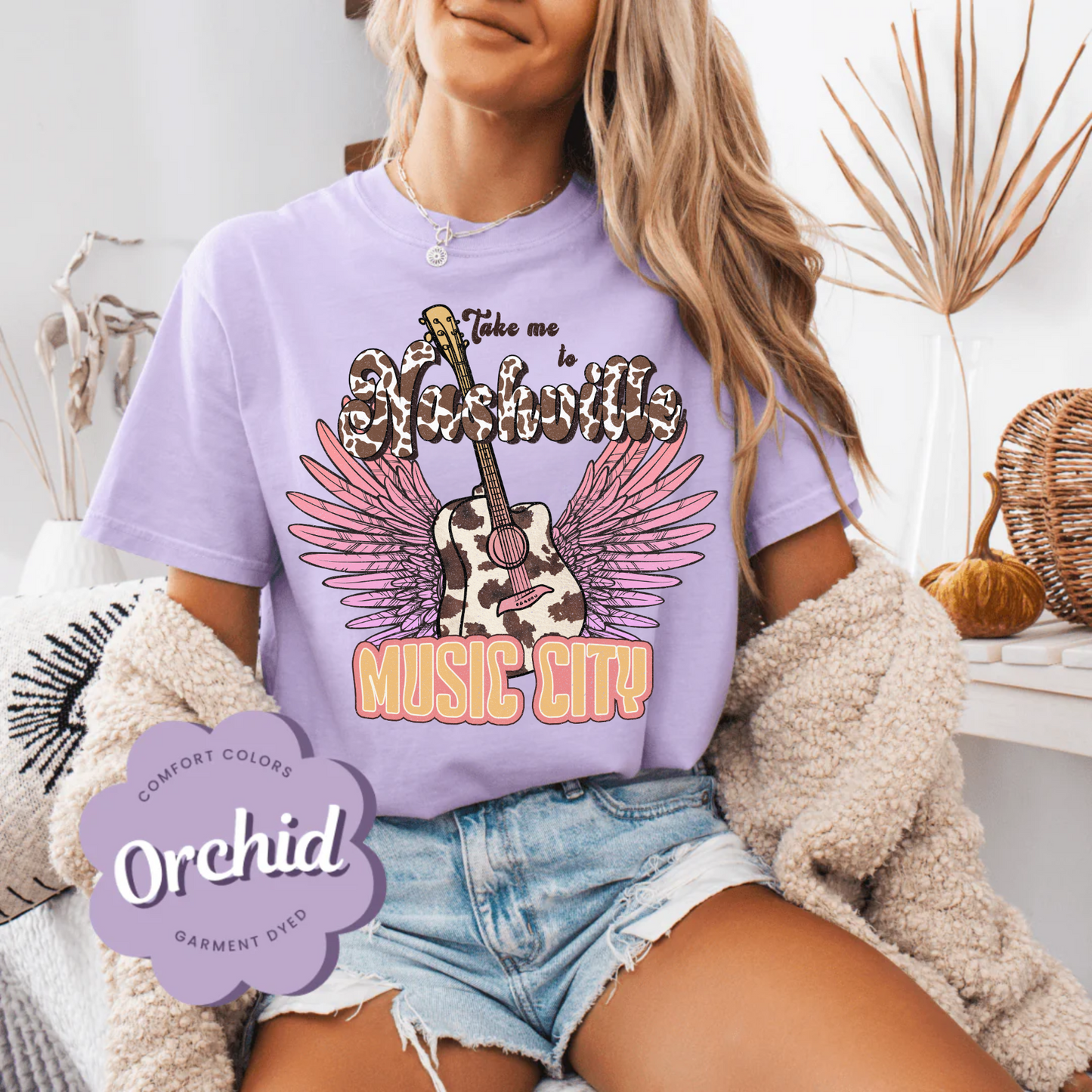 Take me to Nashville Music City Shirt Comfort Color Tee