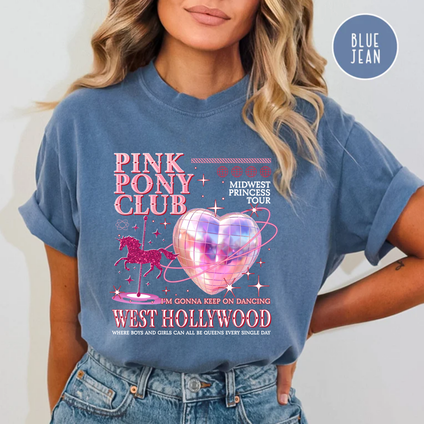 Pink Pony Club, Fan Shirt, Comfort Color Shirt