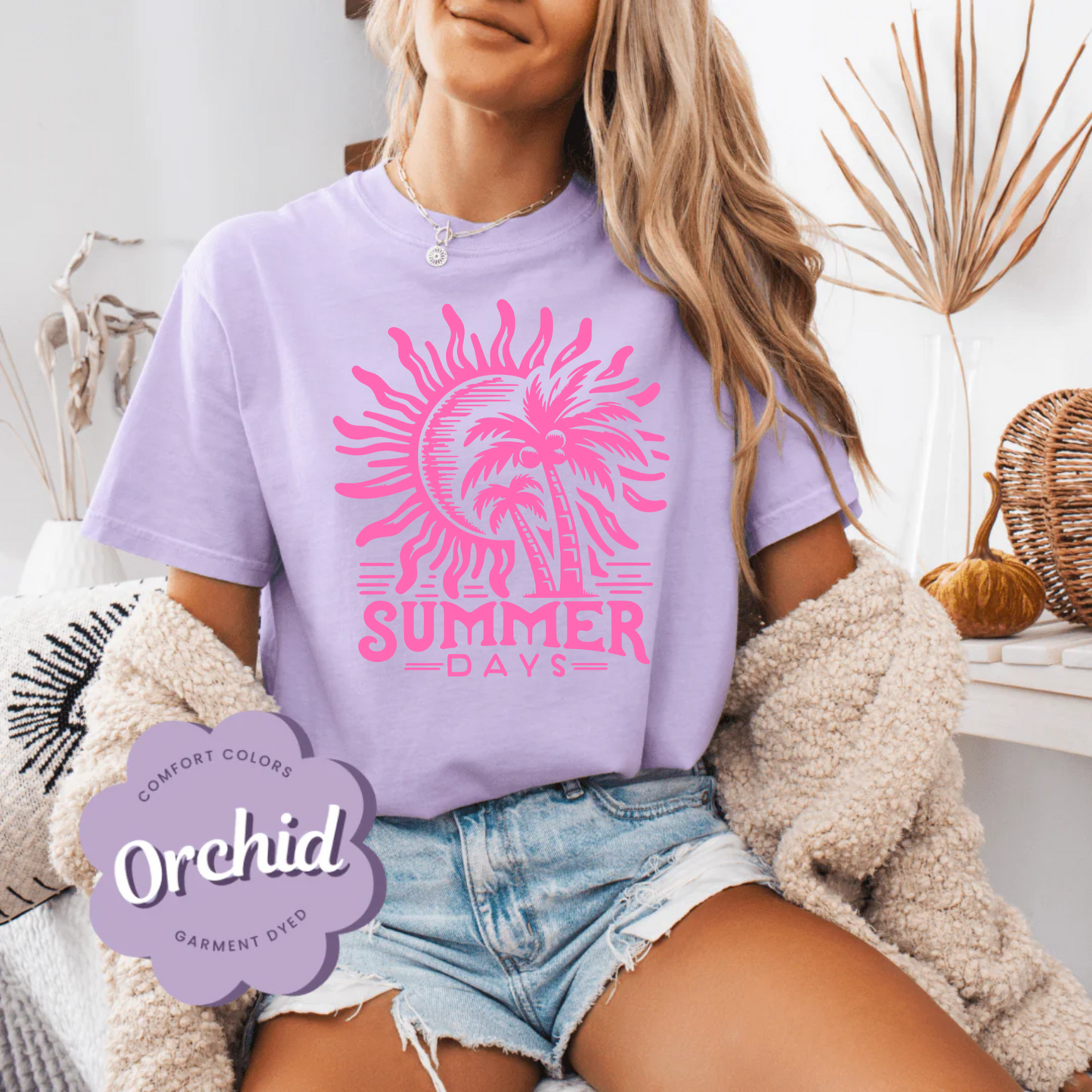 Summer Days Shirt, Summer Beach Vacation Ready, Comfort Color Tee