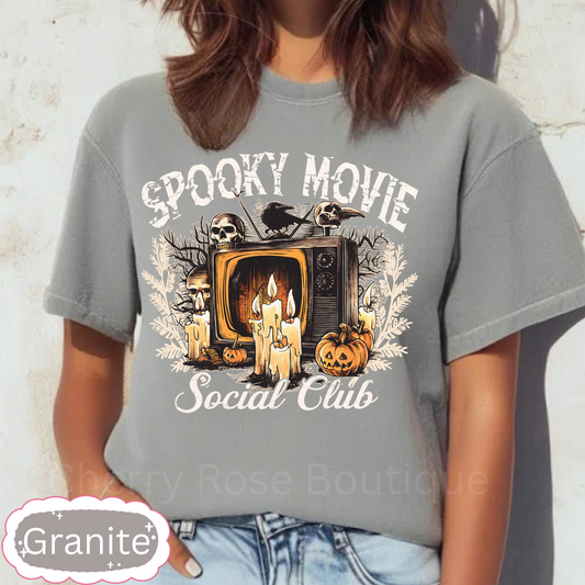 Spooky Movie Social Club Comfort Color Tee