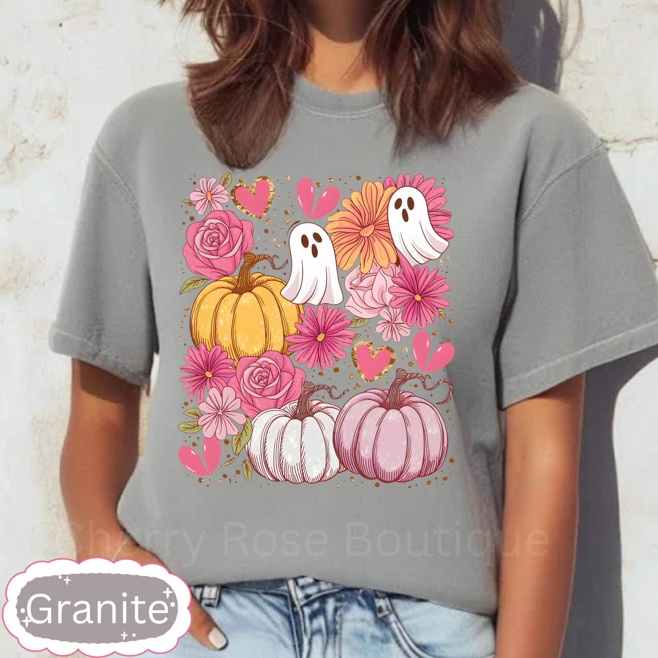 Coquette Pumpkins, Cute Ghost Comfort Color Tee