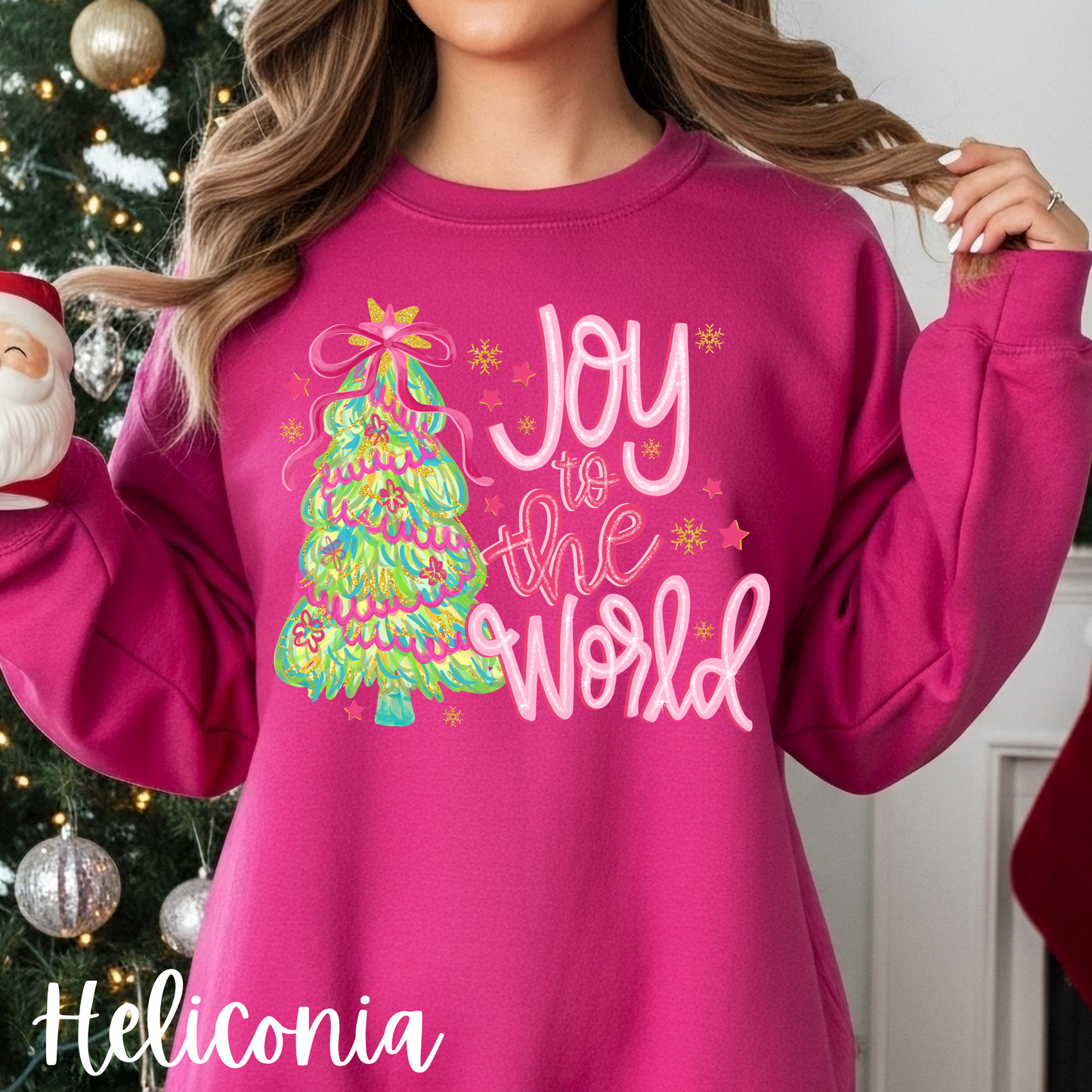 Joy to the World Christmas Holiday Sweatshirt, Youth & Adult