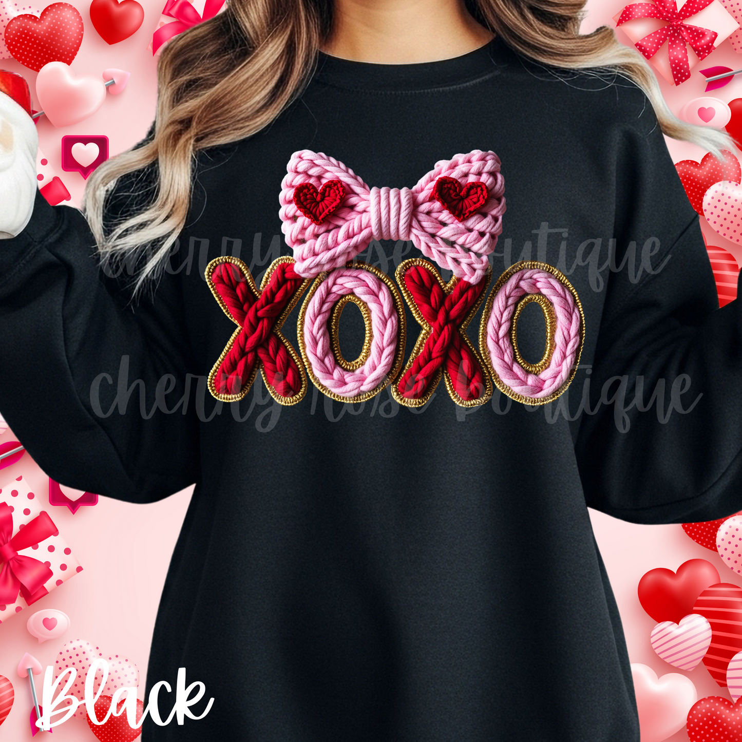 XOXO Hugs and Kisses Valentine's Day Sweatshirt