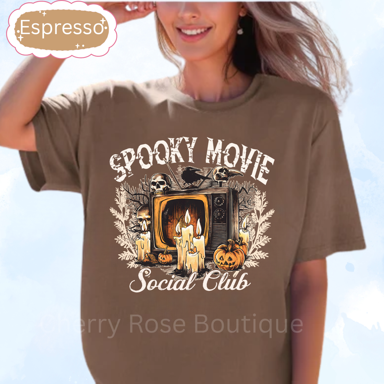 Spooky Movie Social Club Comfort Color Tee