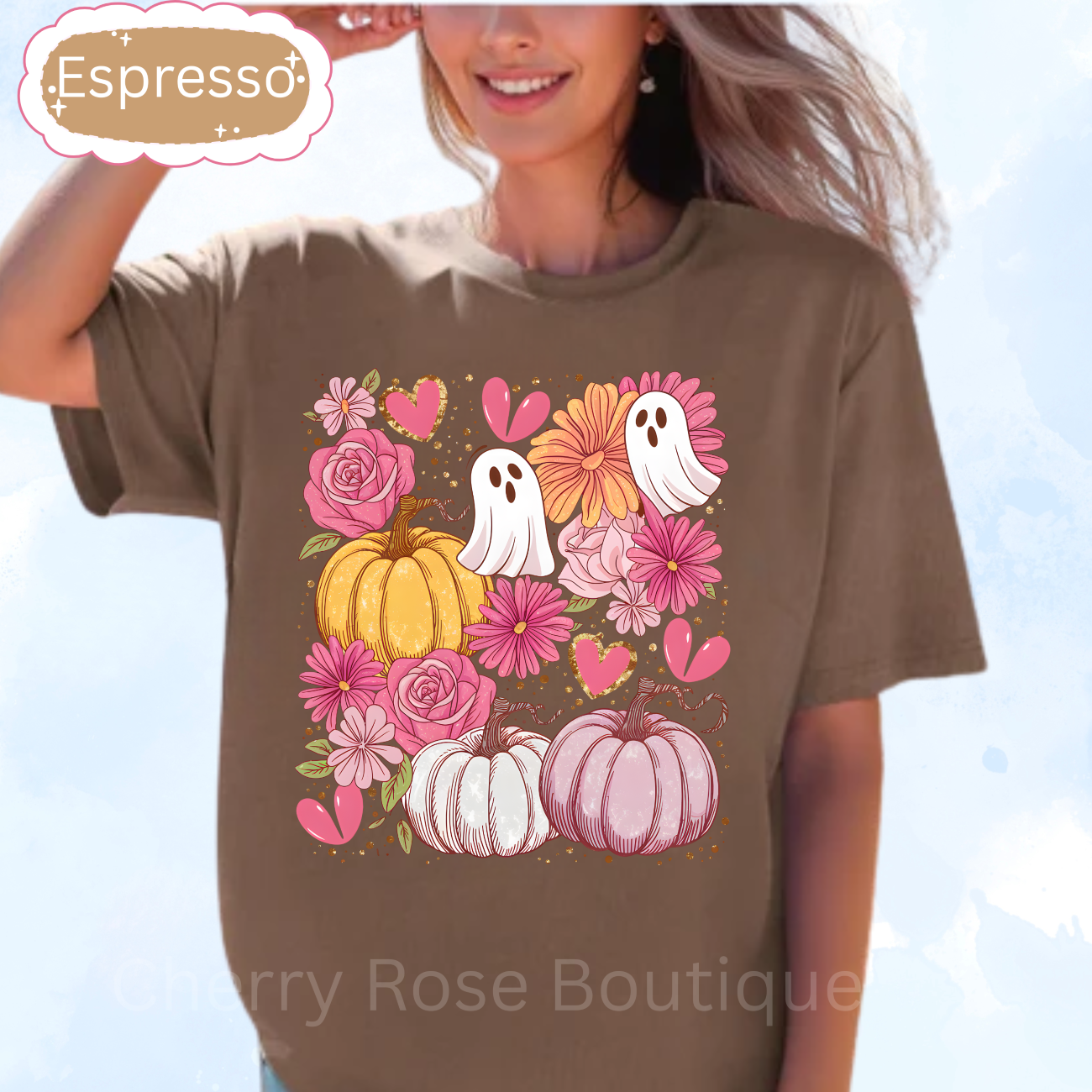 Coquette Pumpkins, Cute Ghost Comfort Color Tee