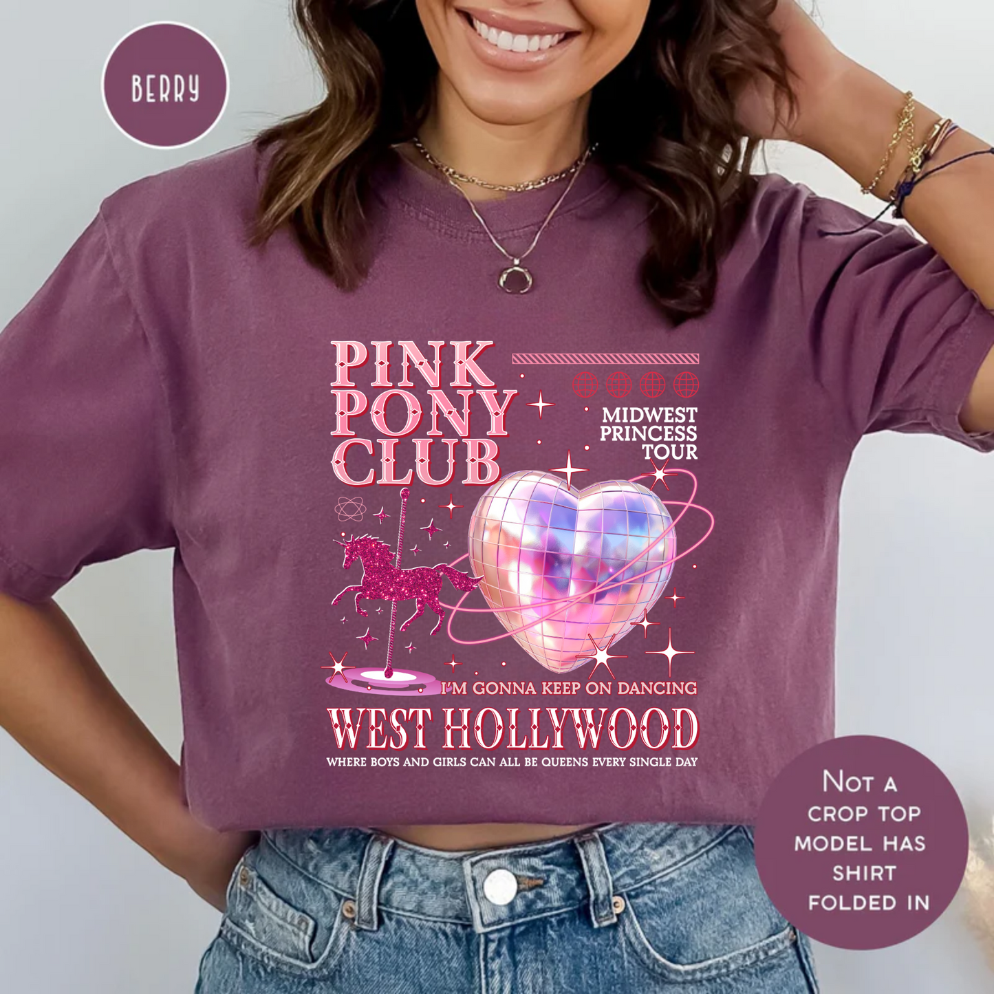 Pink Pony Club, Fan Shirt, Comfort Color Shirt