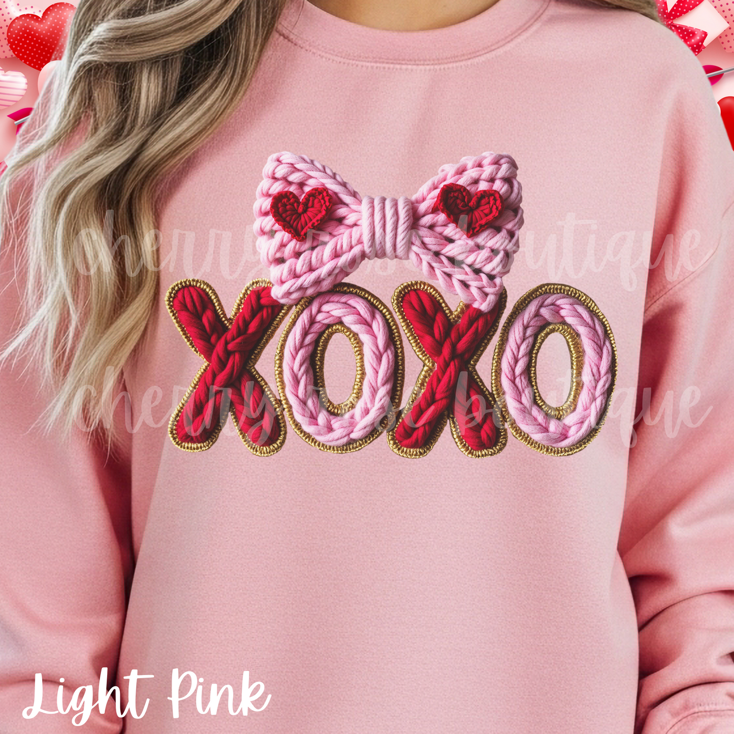 XOXO Hugs and Kisses Valentine's Day Sweatshirt