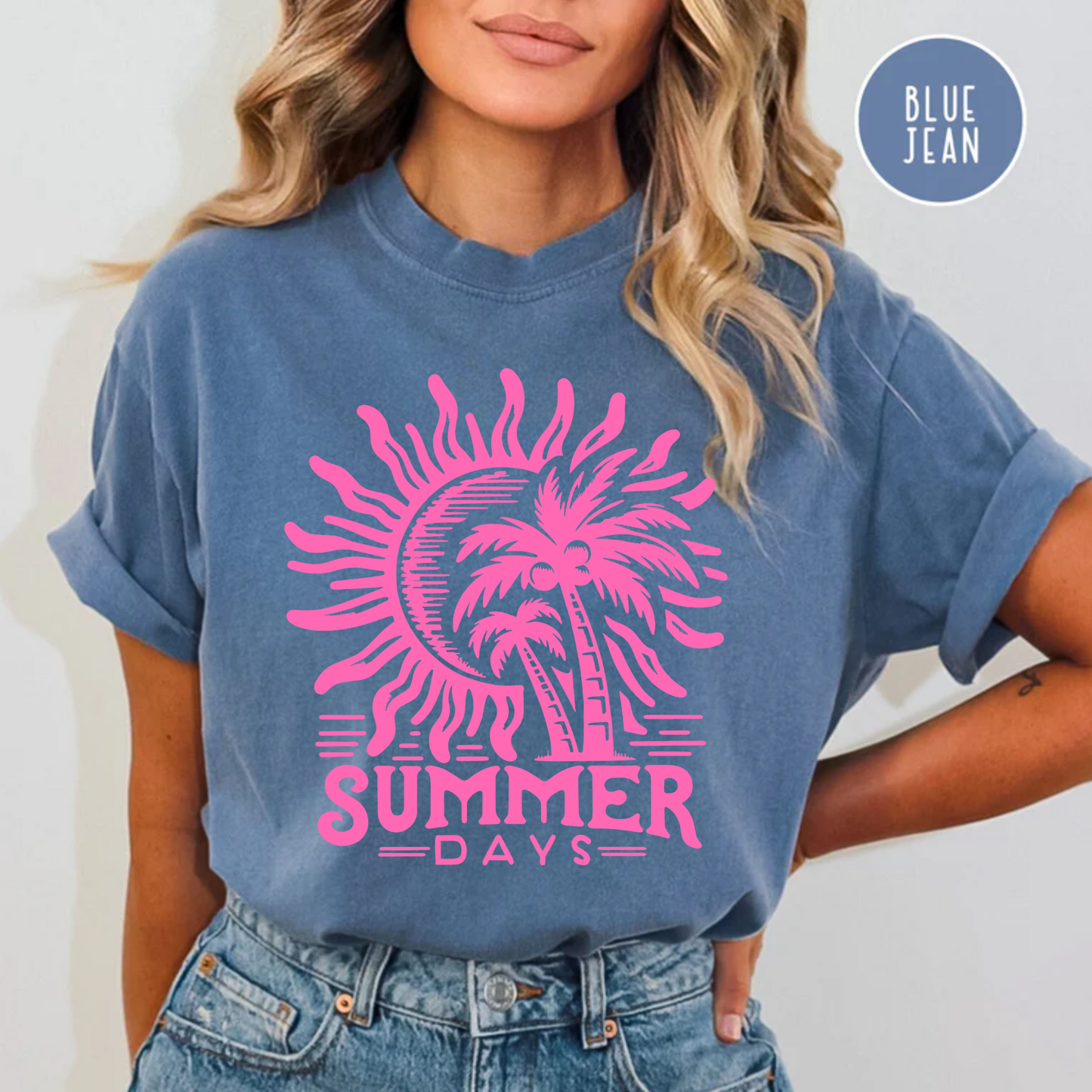 Summer Days Shirt, Summer Beach Vacation Ready, Comfort Color Tee