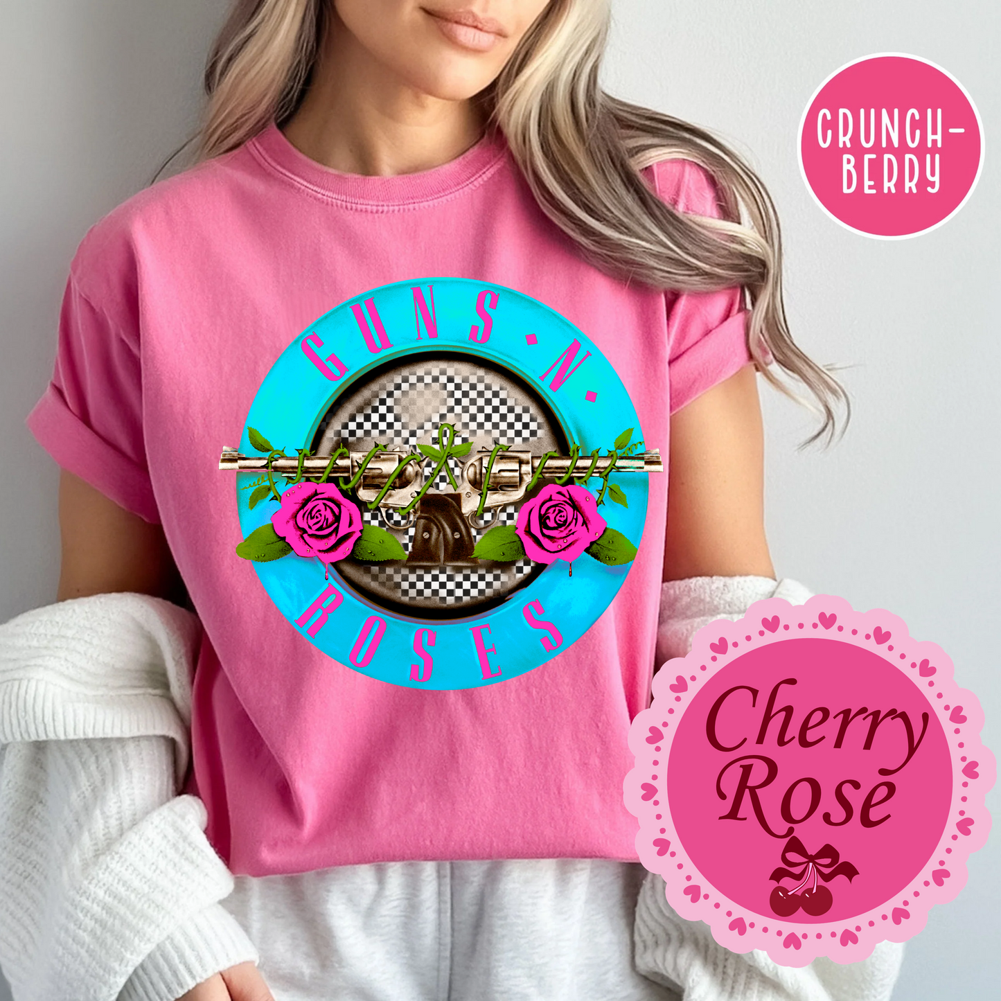 Guns N Roses Tshirt 80' Rock Band Tee
