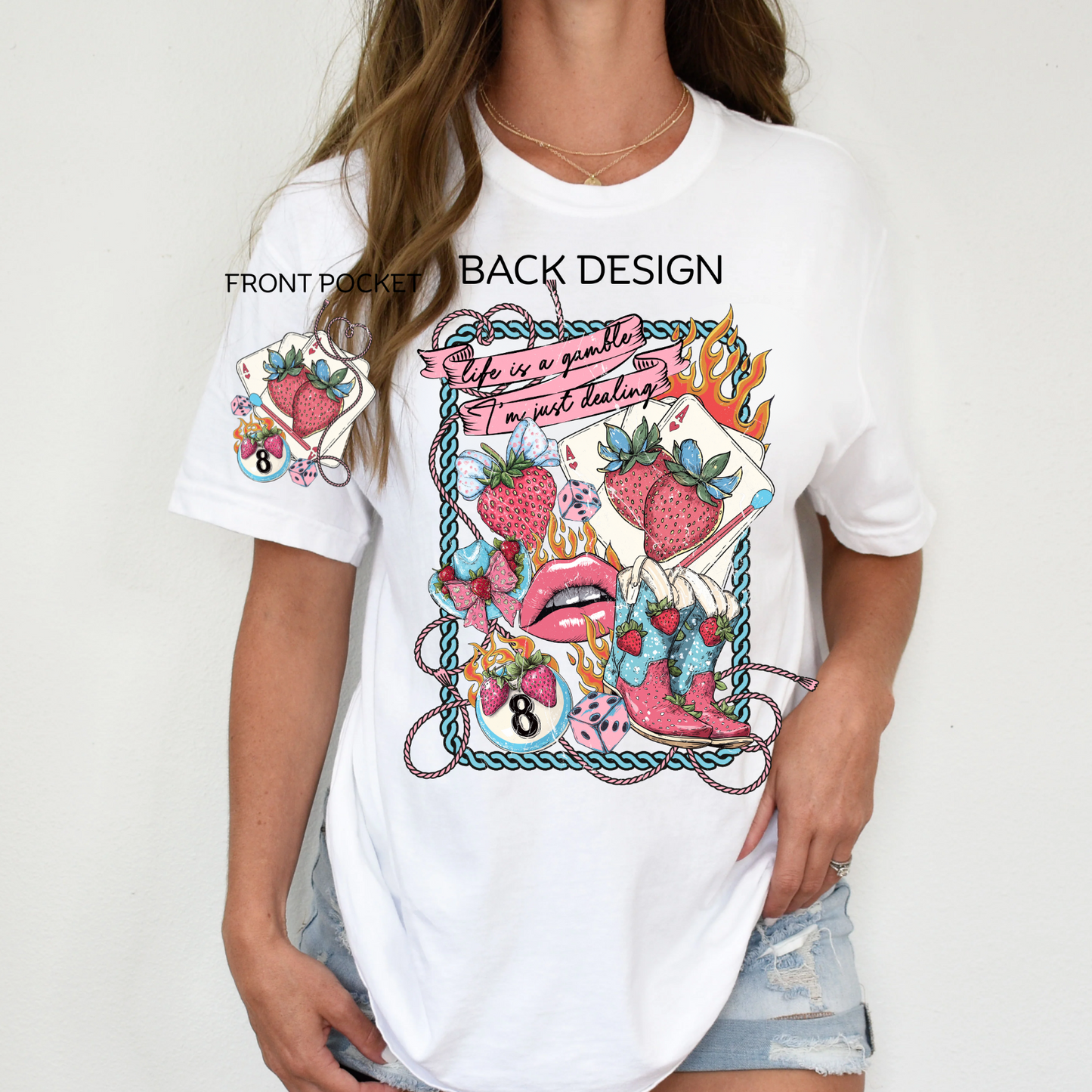Life is a Gamble, I'm just Dealing, Comfort Color Shirt