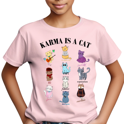 Karma is a cat, Fan TShirt, Fan Shirt, Karma, Cat Lover