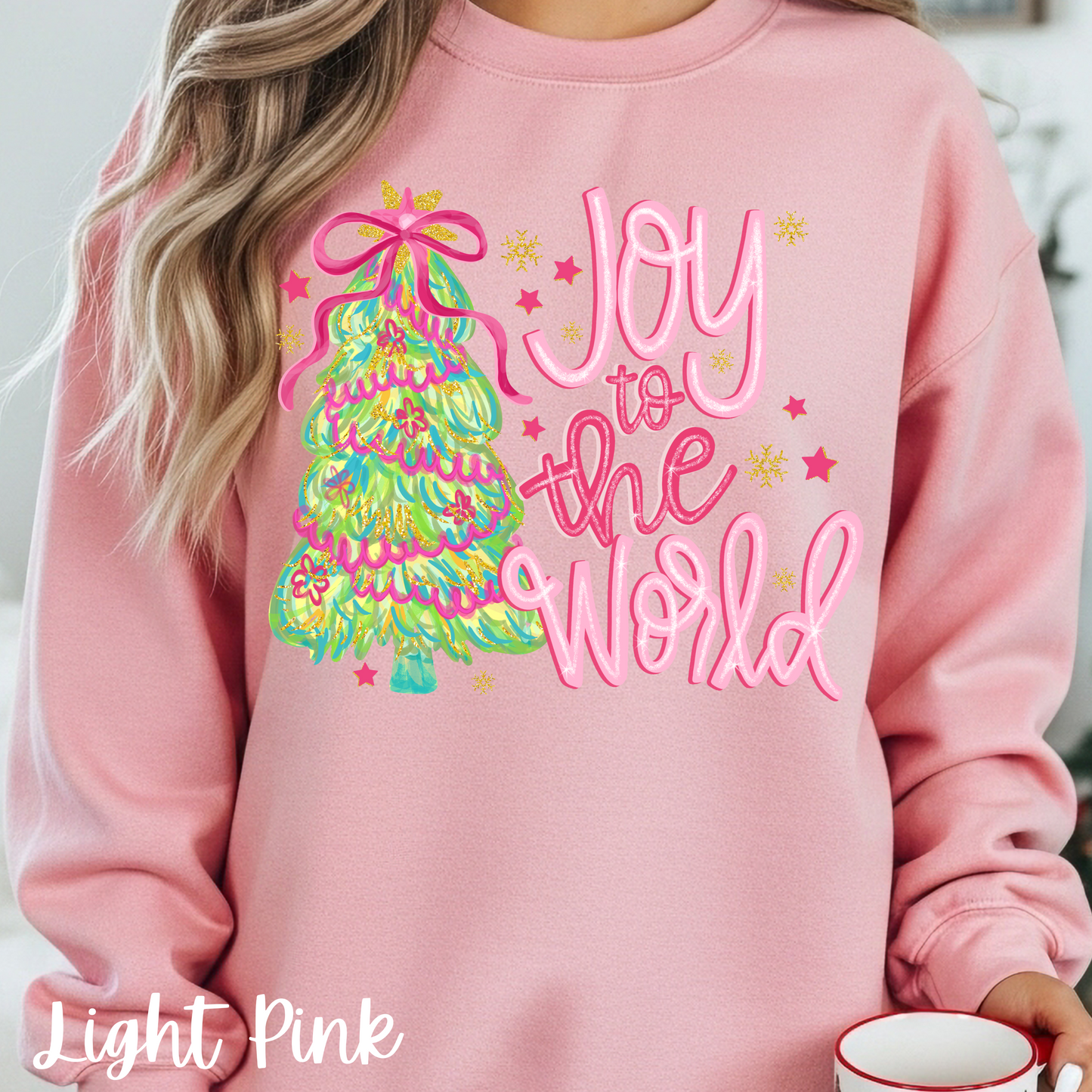 Joy to the World Christmas Holiday Sweatshirt, Youth & Adult