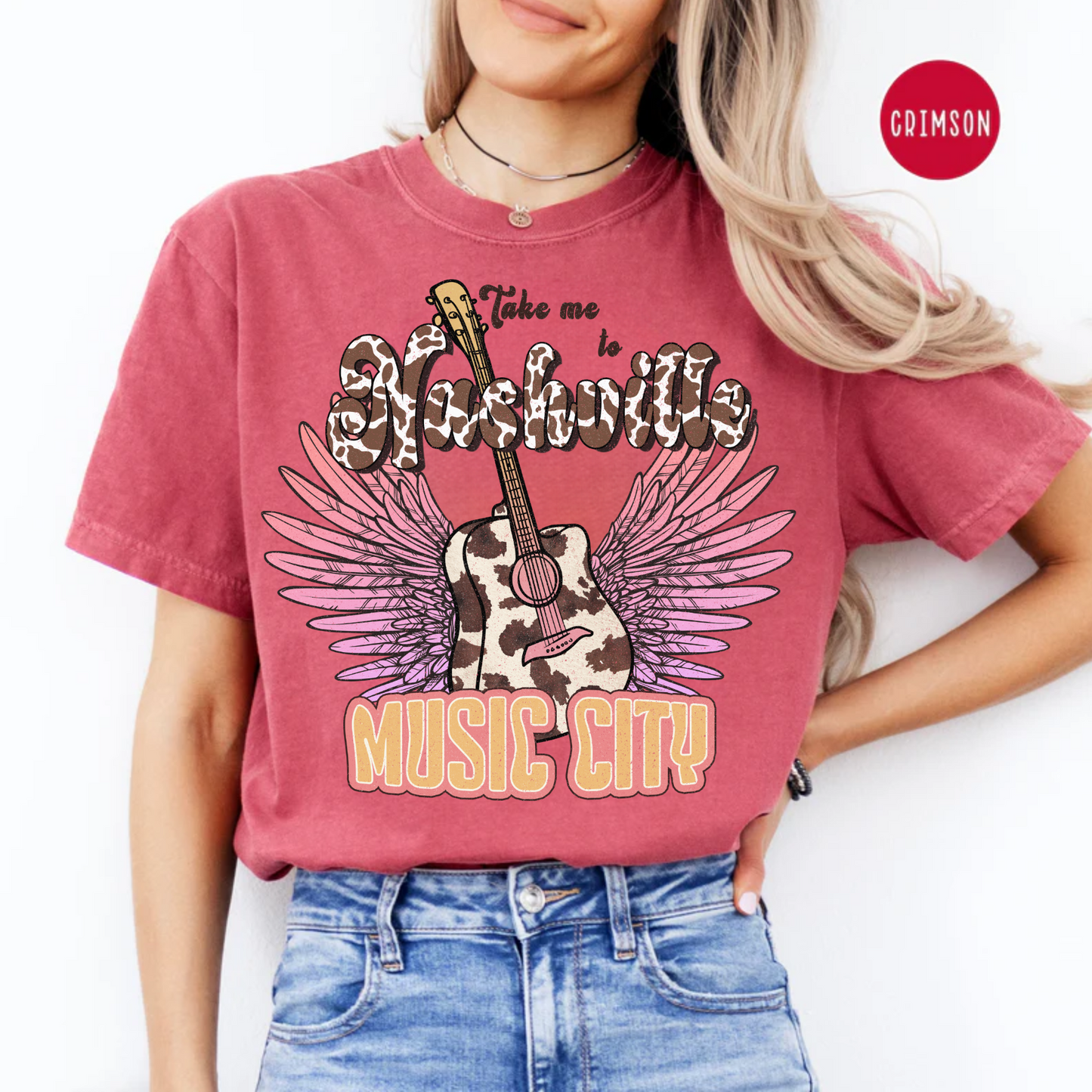 Take me to Nashville Music City Shirt Comfort Color Tee