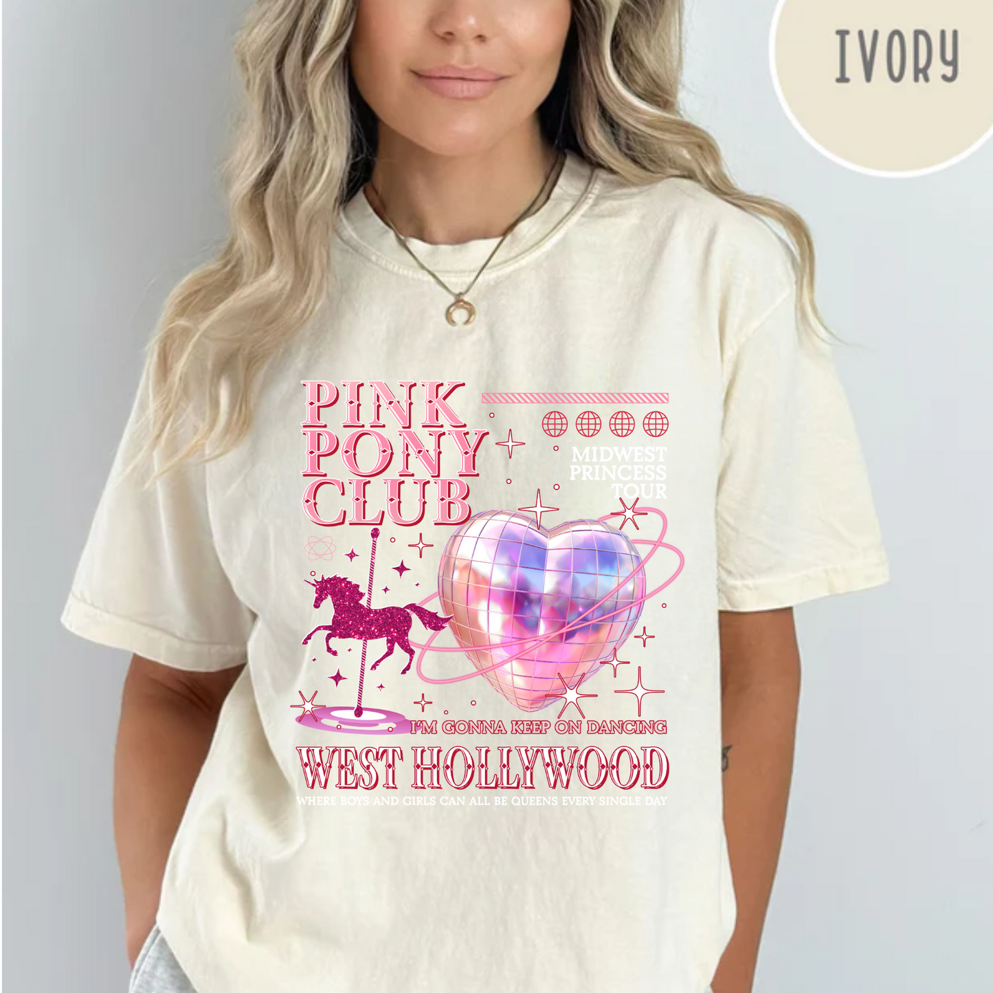 Pink Pony Club, Fan Shirt, Comfort Color Shirt