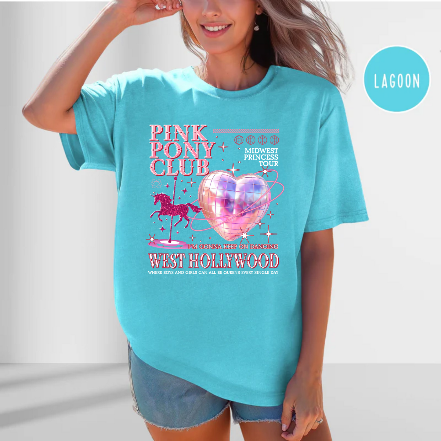Pink Pony Club, Fan Shirt, Comfort Color Shirt