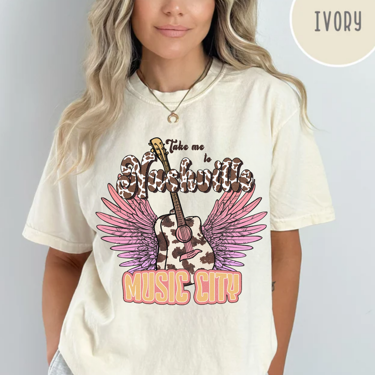 Take me to Nashville Music City Shirt Comfort Color Tee
