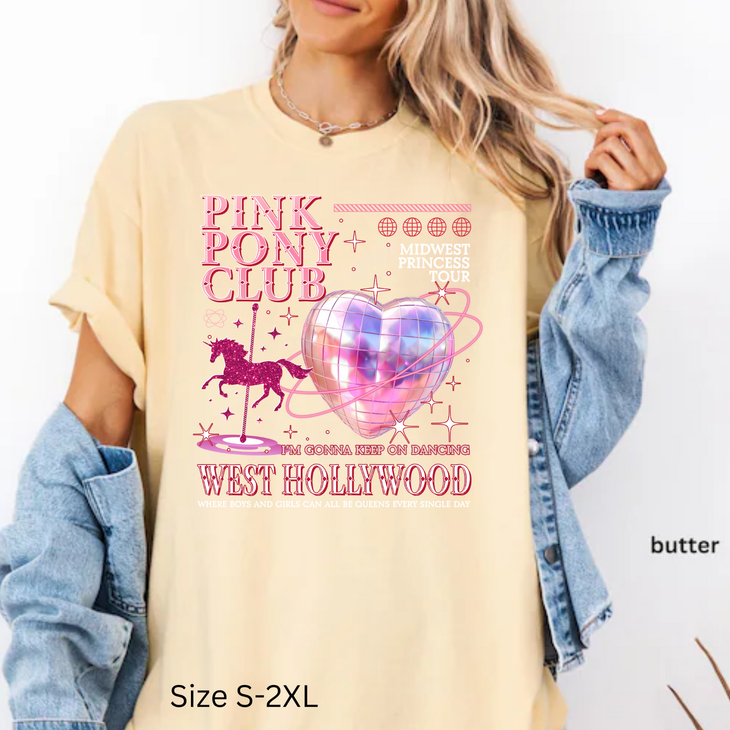 Pink Pony Club, Fan Shirt, Comfort Color Shirt