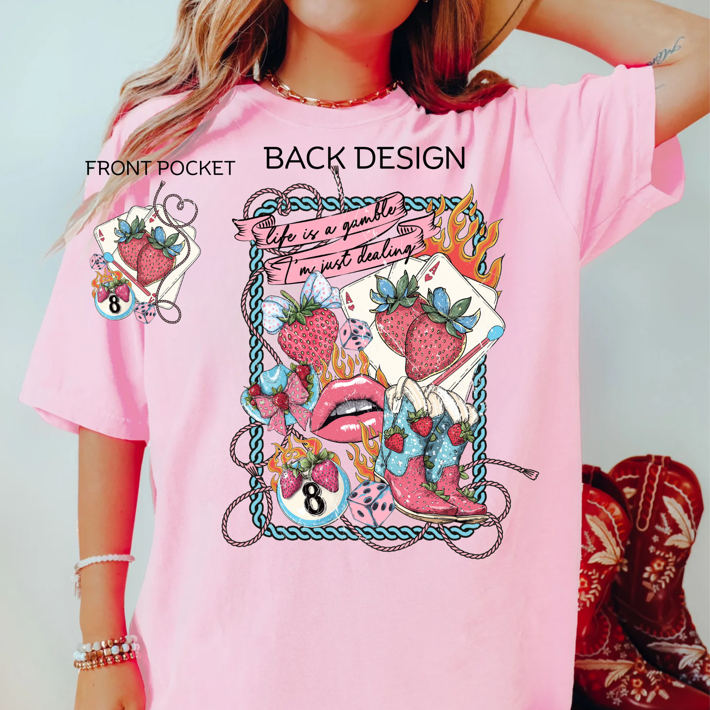 Life is a Gamble, I'm just Dealing, Comfort Color Shirt