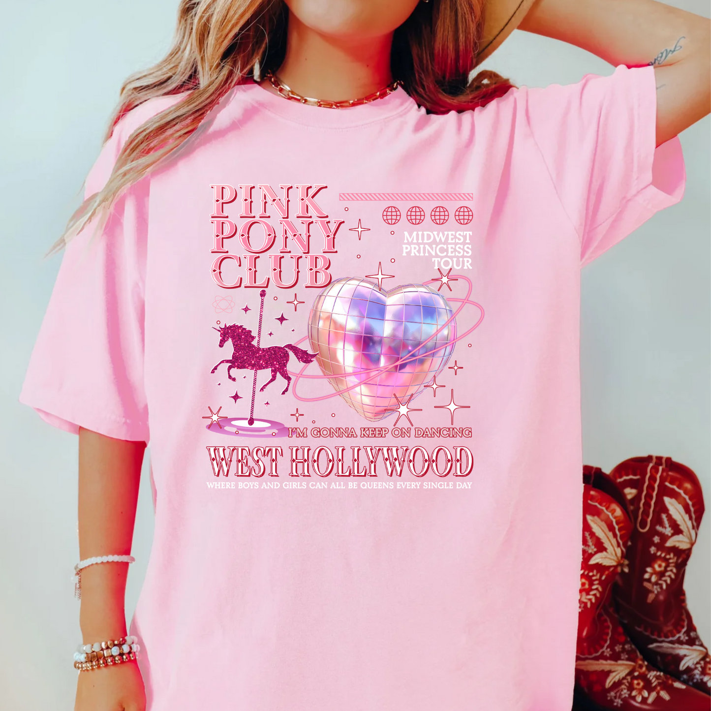 Pink Pony Club, Fan Shirt, Comfort Color Shirt