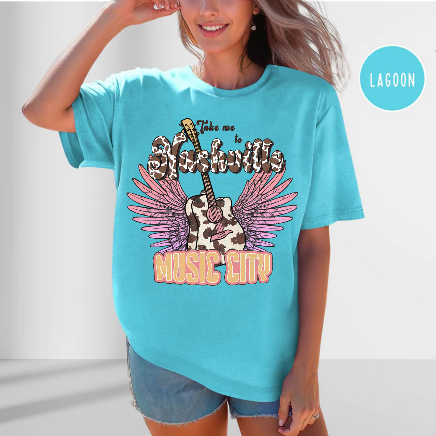 Take me to Nashville Music City Shirt Comfort Color Tee