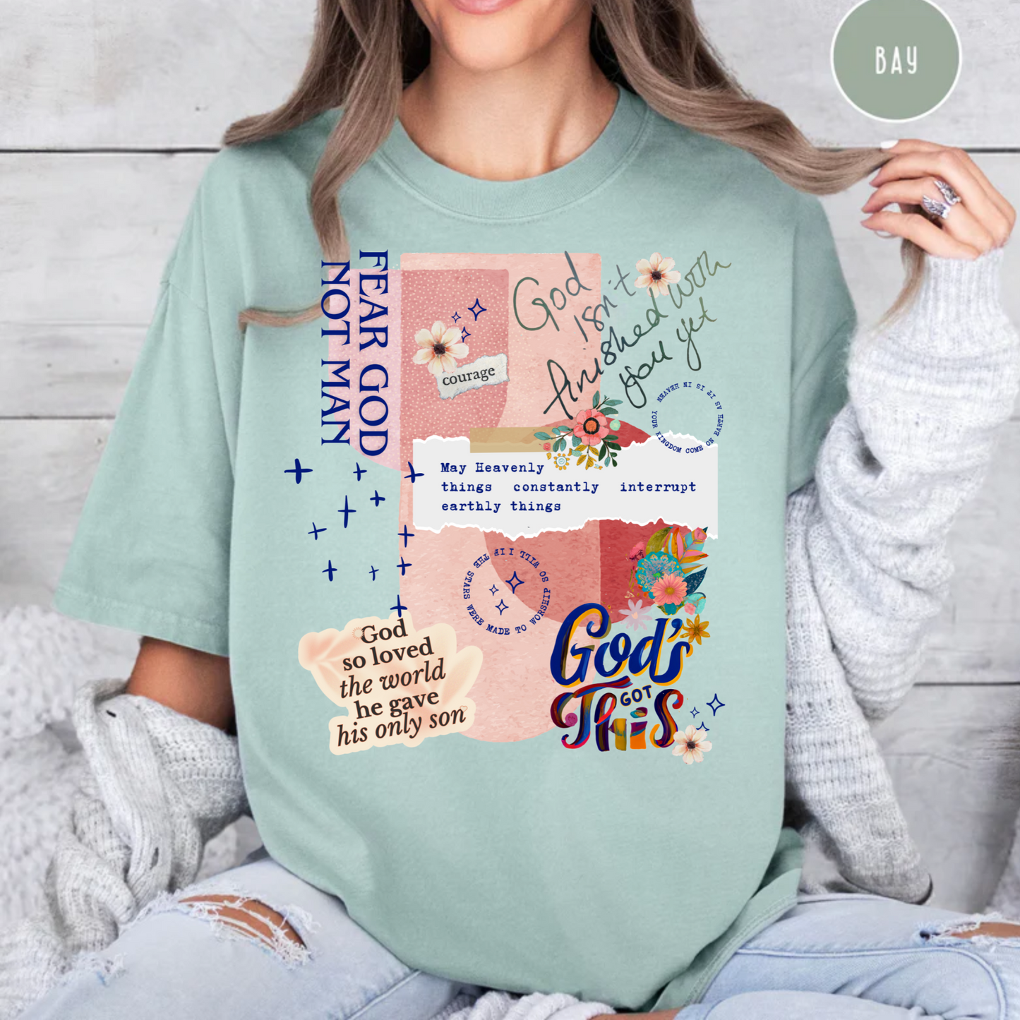 God's not finished with you yet T-Shirt, Christian Faith Shirt