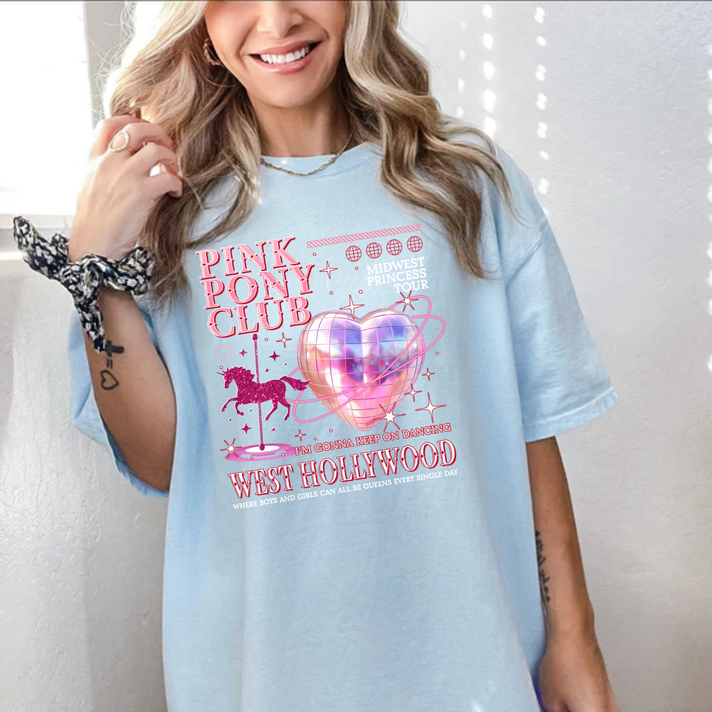 Pink Pony Club, Fan Shirt, Comfort Color Shirt