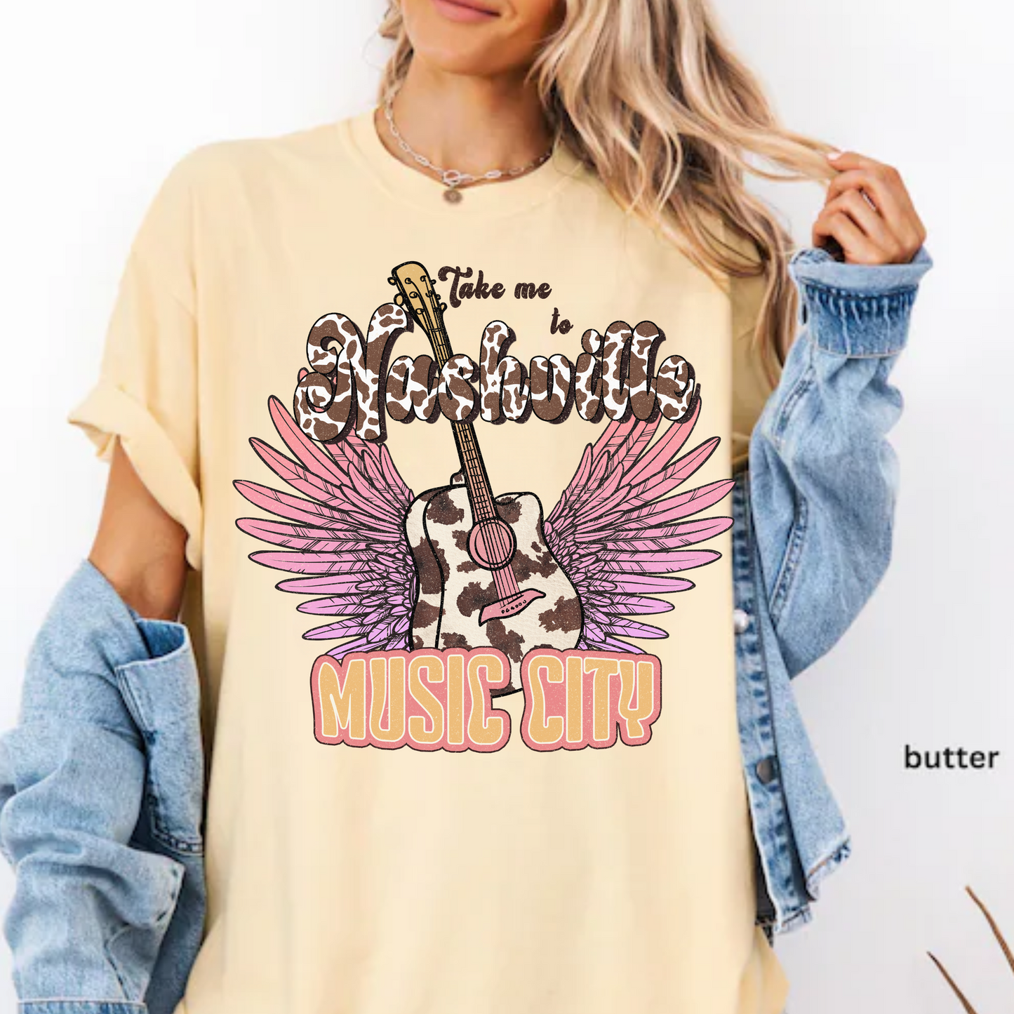 Take me to Nashville Music City Shirt Comfort Color Tee