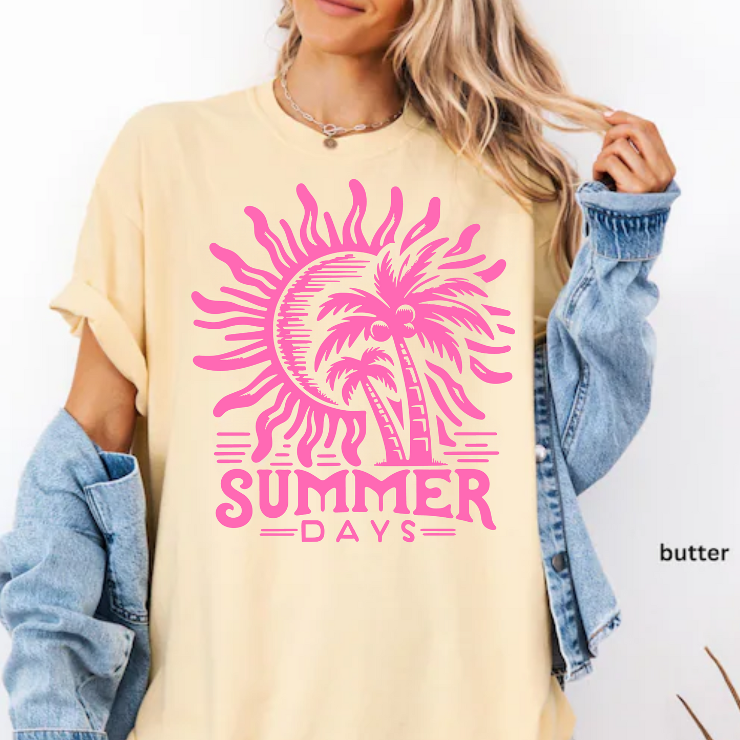 Summer Days Shirt, Summer Beach Vacation Ready, Comfort Color Tee