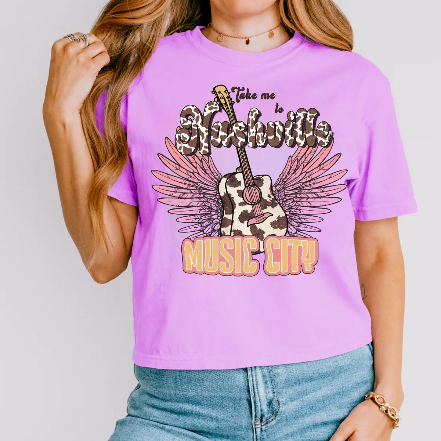 Take me to Nashville Music City Shirt Comfort Color Tee