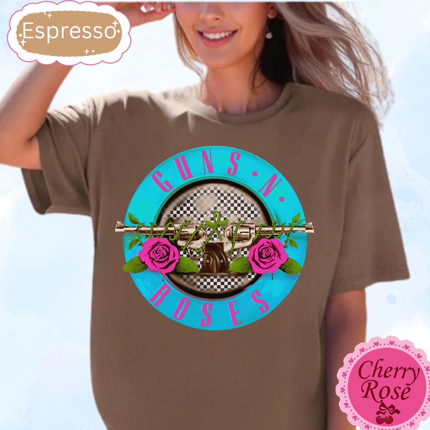Guns N Roses Tshirt 80' Rock Band Tee