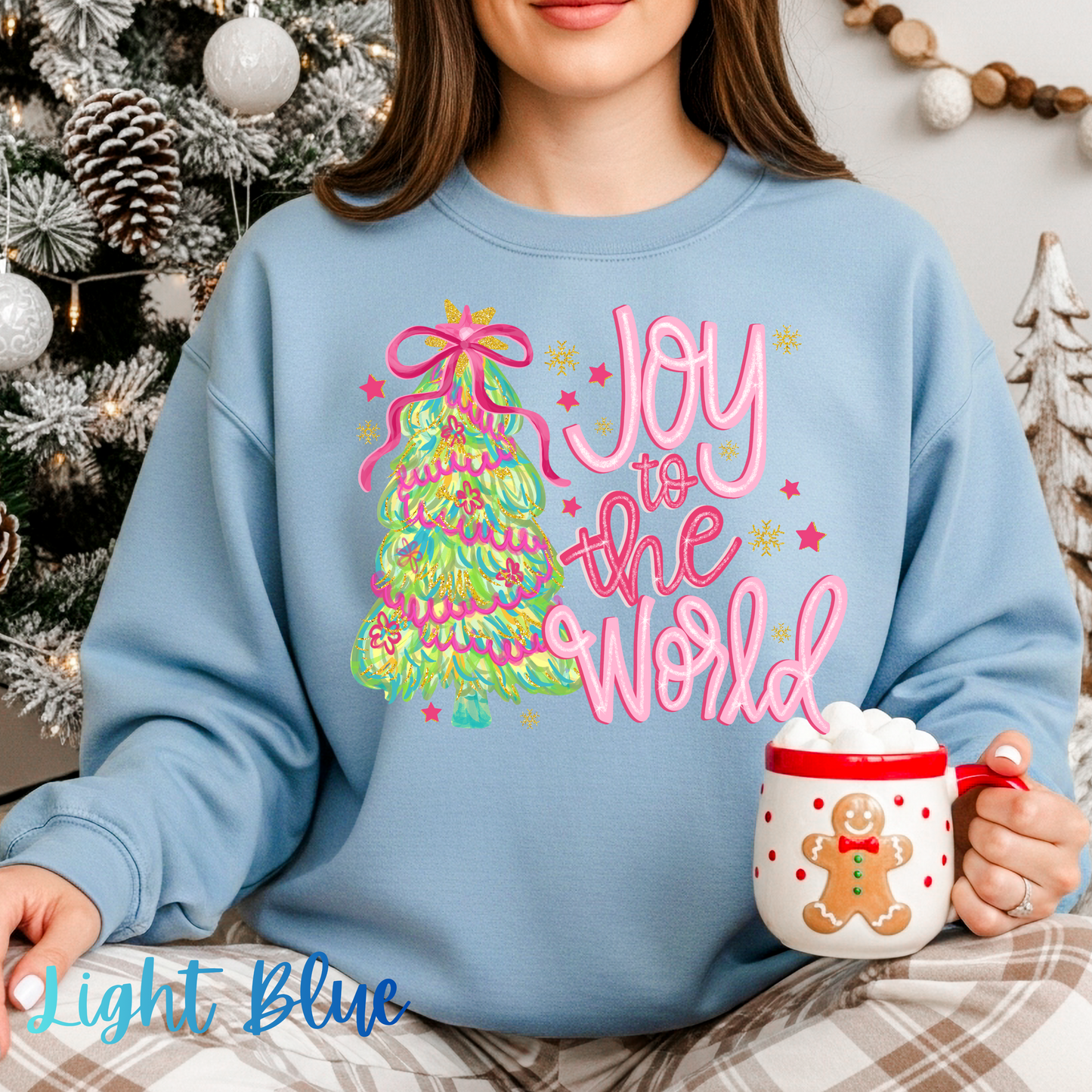 Joy to the World Christmas Holiday Sweatshirt, Youth & Adult
