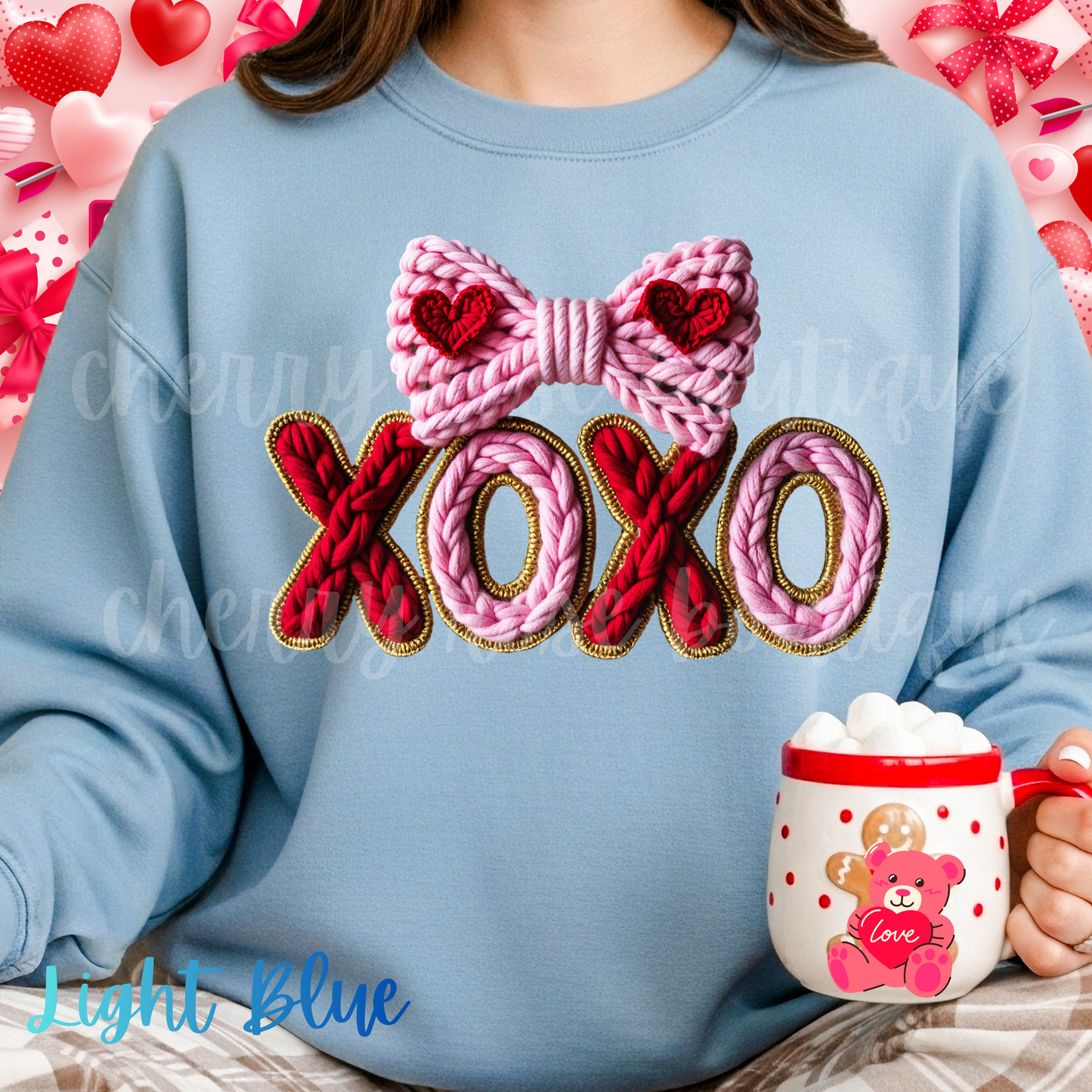XOXO Hugs and Kisses Valentine's Day Sweatshirt