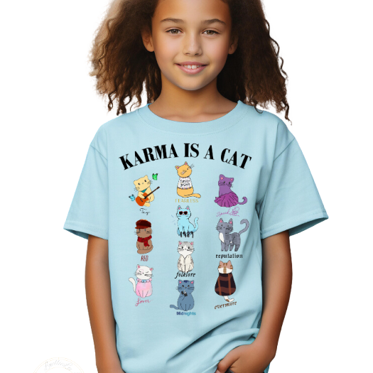 Karma is a cat, Fan TShirt, Fan Shirt, Karma, Cat Lover