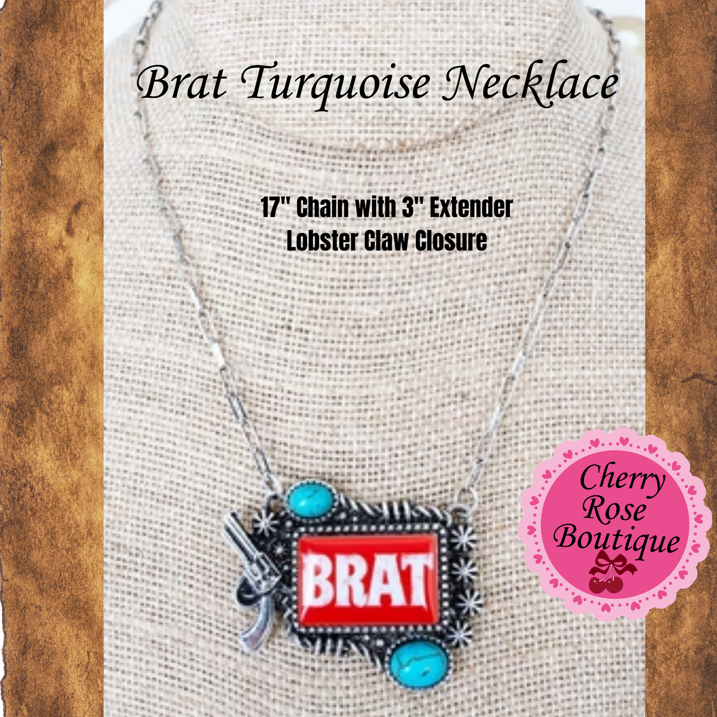 Necklace and Rings, Western Retro Turquoise Style