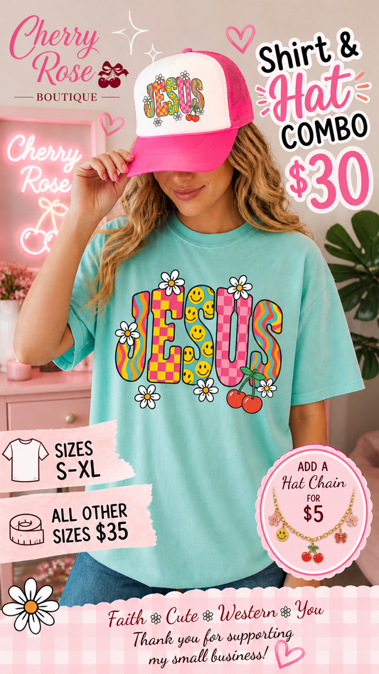 Jesus  Shirt & Hat Combo